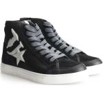 Reduzierte Schwarze Trussardi High Top Sneaker & Sneaker Boots mit Glitzer mit Reißverschluss aus Leder für Damen Größe 41 