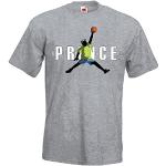 TRVPPY Herren T-Shirt Modell Fresh Prince - Grau-Meliert S