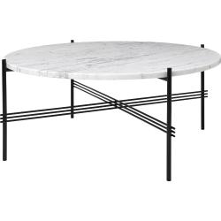 TS Coffee Table 80 Couchtisch Weißer Marquina Marmor Gubi