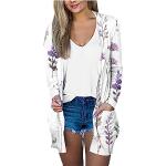 Violette Casual Atmungsaktive Maxi Damencardigans aus Fleece Größe XL für den für den Herbst 