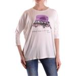 Reduzierte Weiße Langärmelige Liu Jo T-Shirts für Damen Größe M für den für den Frühling 