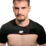 TSM Doppelschulter-Bandage Aktiv Schulterbandage schwarz L