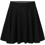 Schwarze Unifarbene Mini Kinderstrickröcke Handwäsche für Mädchen Größe 122 für den für den Winter 