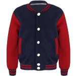 Marineblaue College Jacken für Kinder & Baseball Jacken für Kinder mit Reißverschluss für Jungen Größe 146 