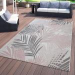 Rosa Motiv Rechteckige Outdoor-Teppiche & Balkonteppiche aus Polypropylen schmutzabweisend 