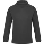 Schwarze Langärmelige Atmungsaktive Rollkragen langarm Unterhemden für Kinder für Mädchen Größe 146 für den für den Winter 
