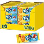 TUC Paprika 24 x 100g I Salzgebäck Großpackung I Knabbergebäck mit Paprika-Geschmack I Fein gesalzene Snack-Cracker