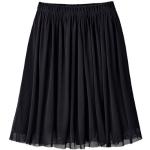 Schwarze Waschbär Bio Nachhaltige Festliche Röcke aus Baumwolle für Damen Größe L 