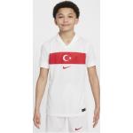 Türkei 2024/25 Stadium Home Nike Replica Fußballtrikot mit Dri-FIT-Technologie für ältere Kinder - Weiß