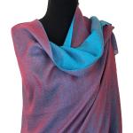 Pflaumenfarbene Elegante Pashmina-Schals aus Wolle für Damen für den für den Frühling 