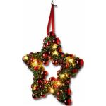 Rote Weltbild Stern Weihnachtstürkränze LED beleuchtet 