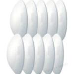 Weiße Wandtürstopper aus Kunststoff selbstklebend Breite 0-50cm, Höhe 0-50cm, Tiefe 0-50cm 