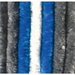 Türvorhang ARISOL Chenille Flauschvorhang 56 x 185cm grau-blau-weiß