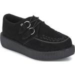 Schwarze Business TUK Mondo Derby Schuhe aus Leder für Damen Größe 36 mit Absatzhöhe bis 3cm 