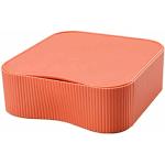 Orange Schubladenboxen stapelbar 3-teilig 