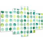 Grüne Acrylbilder aus Acrylglas Querformat 100x170 5-teilig 