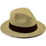 Reduzierte Braune Panamahüte 54 für Herren Übergrößen für den für den Sommer 