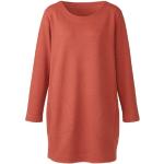 Orange Melierte Waschbär Nachhaltige Longshirts aus Baumwolle für Damen Größe L 
