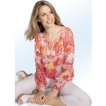 Orange bader Tunika-Blusen durchsichtig aus Polyester für Damen Größe L 