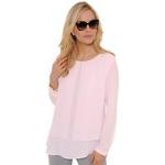 Reduzierte Rosa Tunika-Blusen für Damen Größe M 
