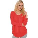 Reduzierte Rote Tunika-Blusen für Damen Größe S 