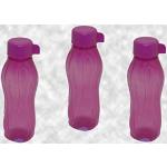 Tupperware® EcoEasy 3er-Set 310 ml Trink-Flasche Neue Trendfarbe Fuchsia Eco-Easy Wasser Saft Sport