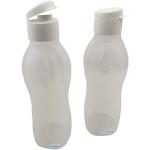 Tupperware® EcoEasy Trink-Flaschen 2x 1,0 Liter weiß NEU+OVP