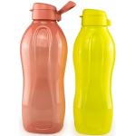 Tupperware EcoEasy Trinkflasche 2 L Lachs + 1,5 L Gelb