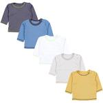 Anthrazitfarbene Langärmelige TupTam Printed Shirts für Kinder & Druck-Shirts für Kinder für Babys Größe 92 