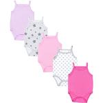 Pinke Sterne Ärmellose TupTam Kinderbodys aus Baumwolle für Babys Größe 110 5-teilig für den für den Sommer 