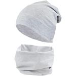 Graue Melierte TupTam Mütze Schal Handschuh Sets für Kinder für Jungen 