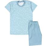 Mintgrüne TupTam Kurze Kinderschlafanzüge für Jungen Größe 128 2-teilig für den für den Frühling 