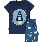 Dunkelblaue TupTam Kinderschlafanzüge & Kinderpyjamas für Jungen Größe 140 2-teilig für den für den Frühling 
