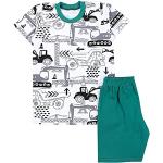 Grüne TupTam Kinderschlafanzüge & Kinderpyjamas für Jungen Größe 122 2-teilig für den für den Frühling 