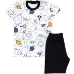 Schwarze TupTam Kurze Kinderschlafanzüge für Jungen Größe 128 2-teilig für den für den Frühling 