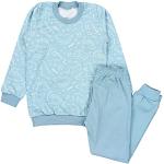 TupTam Kinder Jungen Pyjama Schlafanzug Set Langarm Nachtwäsche 2-teilig, Farbe: Dino Mintgrün, Größe: 128