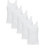 Weiße Ärmellose TupTam Kinderunterhemden für Jungen Größe 134 5-teilig 