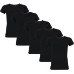 Schwarze Kurzärmelige TupTam Kinderunterhemden aus Baumwolle für Jungen Größe 146 5-teilig 