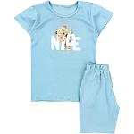 Mintgrüne TupTam Kinderschlafanzüge & Kinderpyjamas für Mädchen Größe 134 2-teilig für den für den Sommer 
