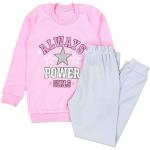 Pinke Motiv TupTam Lange Kinderschlafanzüge aus Baumwolle für Mädchen Größe 122 2-teilig 