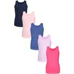 Rosa Gepunktete Ärmellose TupTam Kinderunterhemden für Mädchen Größe 158 5-teilig 