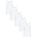 Weiße Ärmellose TupTam Kinderunterhemden für Mädchen Größe 158 5-teilig 