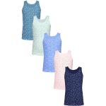 Dunkelblaue Ärmellose TupTam Kinderunterhemden für Mädchen Größe 122 5-teilig 