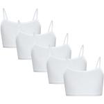 Weiße TupTam Kinderbustiers für Mädchen Größe 158 5-teilig 