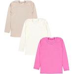 Pinke Langärmelige TupTam Rundhals-Ausschnitt langarm Unterhemden für Kinder aus Baumwolle für Jungen Größe 152 3-teilig 