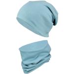 Mintgrüne Mütze Schal Handschuh Sets für Kinder aus Jersey für Jungen für den für den Frühling 