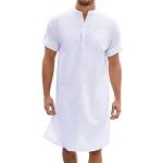 Weiße Unifarbene Casual Strandmode für Herren Größe XL 