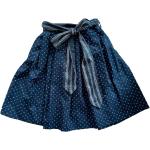Dunkelblaue Turi Landhaus Maxi Maxiröcke für Kinder & lange Kinderröcke aus Baumwolle Größe 104 