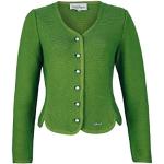 Grüne Turi Landhaus Mini V-Ausschnitt Strickjanker aus Baumwollmischung für Damen Größe S 