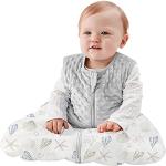 Reduzierte Graue Gepunktete Bio Winterschlafsäcke für Babys aus Baumwolle für Babys für den für den Winter 